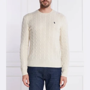 POLO RALPH LAUREN Wełniany sweter | Slim Fit | z dodatkiem kaszmiru