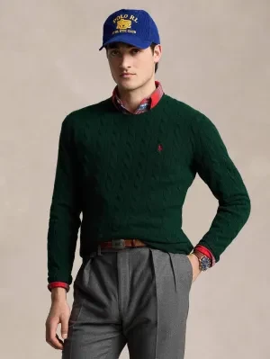 POLO RALPH LAUREN Wełniany sweter | Slim Fit | z dodatkiem kaszmiru