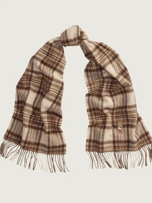POLO RALPH LAUREN Wełniany szal Winter Bear Plaid