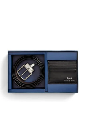 Polo Ralph Lauren Zestaw etui na karty i pasek 405880721001 Czarny