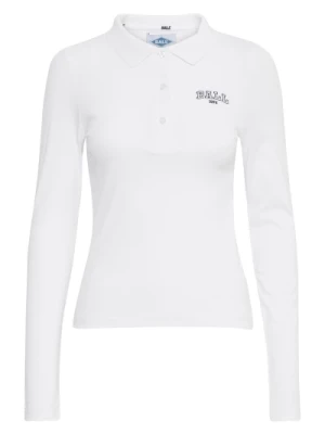 Polo Shirt z Długim Rękawem Bright White Ball