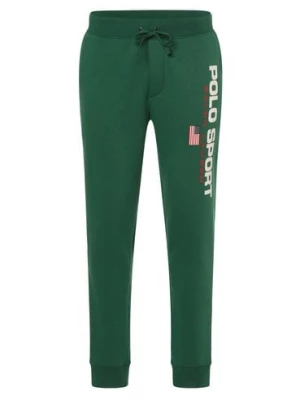 Polo Sport Męskie spodnie dresowe Mężczyźni zielony nadruk,