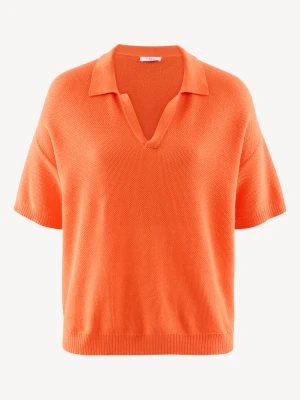 Polo Sweater pomarańczowy Tamaris