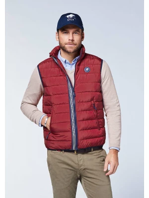 Polo Sylt Kamizelka pikowana w kolorze czerwonym rozmiar: XL