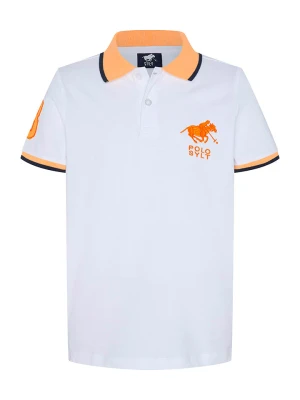 Polo Sylt Koszulka polo w kolorze biało-pomarańczowym rozmiar: 170/176