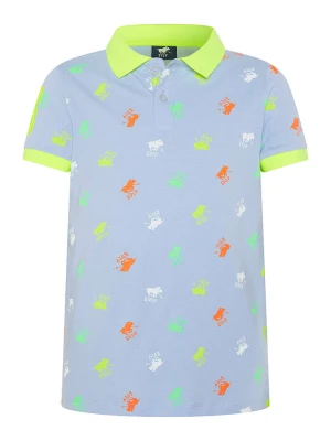 Polo Sylt Koszulka polo w kolorze błękitnym ze wzorem rozmiar: 122/128