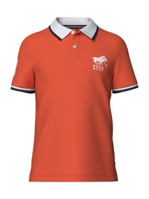Polo Sylt Koszulka polo w kolorze pomarańczowo-białym rozmiar: 146 / 152