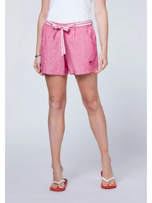 Polo Sylt Lniane szorty w kolorze jasnoróżowym rozmiar: XL