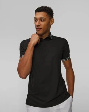 Polo techniczne męskie J.Lindeberg Austin Polo czarne J Lindeberg