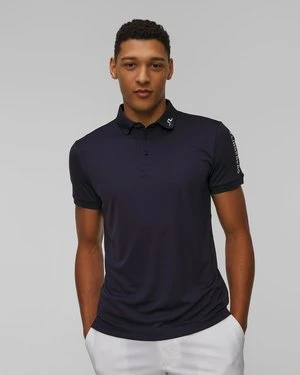 Polo techniczne męskie J.Lindeberg Tour Tech Slim Fit Polo granatowe J Lindeberg