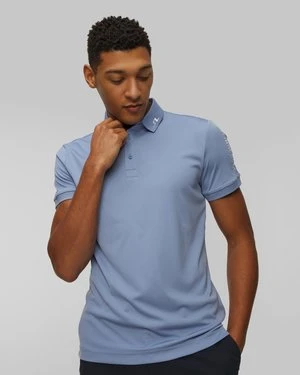Polo Techniczne Męskie J.lindeberg Tour Tech Slim Fit Polo Niebieskie J Lindeberg
