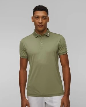 Polo techniczne męskie J.Lindeberg Tour Tech Slim Fit Polo zielone J Lindeberg