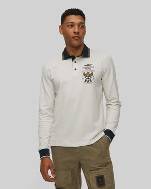 Polo Z Długim Rękawem Męskie Aeronautica Militare