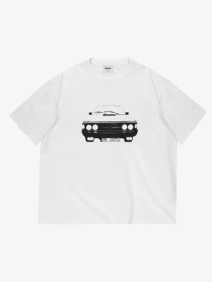 Polonez t-shirt boxy męski bawełniany biały Klasyk