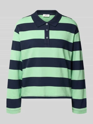 Polówka o kroju loose fit z czystej bawełny s.Oliver RED LABEL