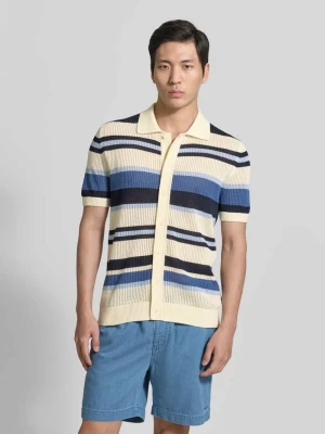 Polówka o kroju slim fit w dzianinowym wyglądzie Gant