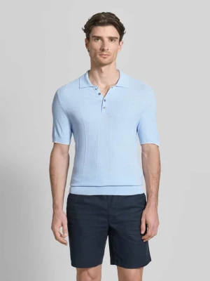 Polówka o kroju slim fit z domieszką wiskozy model 'Gio' CINQUE