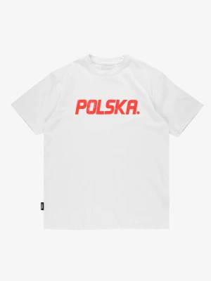 Polska t-shirt regular męski biały Prosto