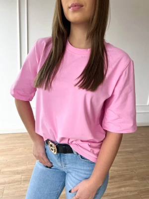 Polskiej produkcji ❤ bluzka t-shirt Ola róż PERFE