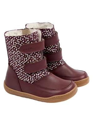 POM POM Skórzane buty barefoot w kolorze bordowym rozmiar: 29