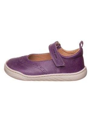 POM POM Skórzane buty w kolorze fioletowym do chodzenia na boso rozmiar: 30