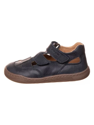 POM POM Skórzane buty w kolorze granatowym do chodzenia na boso rozmiar: 33