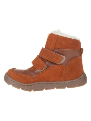 POM POM Skórzane buty w kolorze jasnobrązowym do chodzenia na boso rozmiar: 30