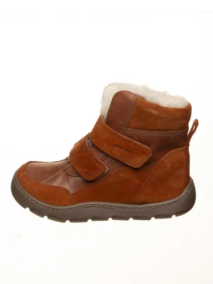 POM POM Skórzane buty w kolorze jasnobrązowym do chodzenia na boso rozmiar: 33