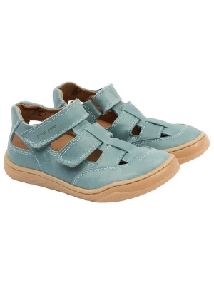 POM POM Skórzane buty w kolorze niebieskim do chodzenia na boso rozmiar: 27