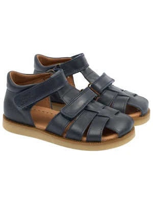 POM POM Skórzane półsandały w kolorze granatowym rozmiar: 25