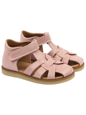 POM POM Skórzane półsandały w kolorze jasnoróżowym rozmiar: 29
