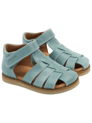 POM POM Skórzane półsandały w kolorze niebieskim rozmiar: 24