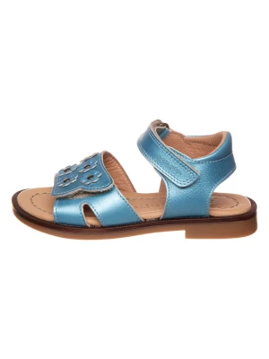 POM POM Skórzane sandały w kolorze błękitnym rozmiar: 30