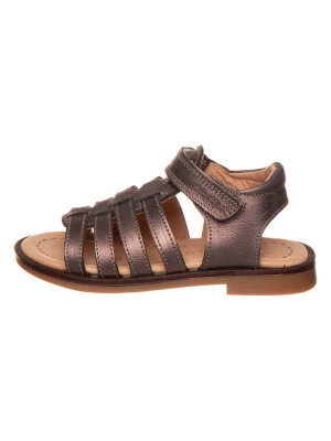 POM POM Skórzane sandały w kolorze brązowym rozmiar: 27