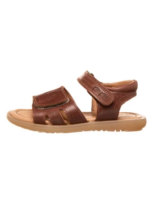 POM POM Skórzane sandały w kolorze brązowym rozmiar: 31