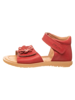 POM POM Skórzane sandały w kolorze czerwonym rozmiar: 25