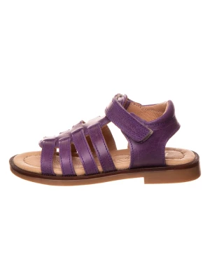 POM POM Skórzane sandały w kolorze fioletowym rozmiar: 33