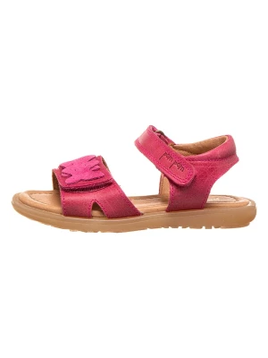 POM POM Skórzane sandały w kolorze różowym rozmiar: 32