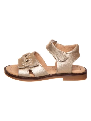 Zdjęcie produktu POM POM Skórzane sandały w kolorze złotym rozmiar: 28