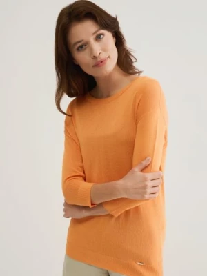 Pomarańczowa bluzka damska OCHNIK