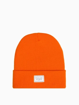 Pomarańczowa czapka beanie Puccini