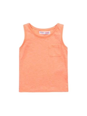 Pomarańczowa koszulka na ramiączkach dla niemowlaka Minoti