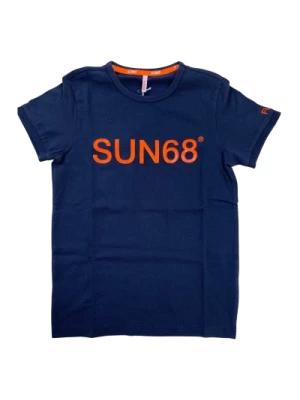 Pomarańczowa Koszulka z Napisem dla Chłopca Sun68