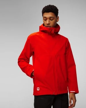 Pomarańczowa kurtka hardshellowa męska Fjallraven HC Hydratic Trail Jacket M