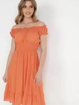 Pomarańczowa Sukienka Chloromene