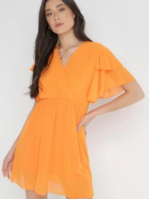 Pomarańczowa Sukienka Theselle
