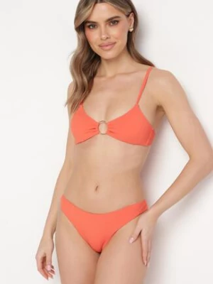 Pomarańczowe Bikini z Ozdobnym Kółkiem Przy Biustonoszu Naveena