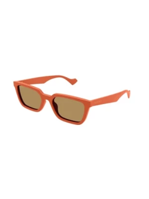 Pomarańczowe Brązowe Okulary przeciwsłoneczne Gg1539S 004 Gucci