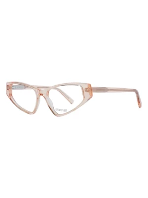 Pomarańczowe okulary optyczne dla kobiet w stylu Cat Eye Sportmax