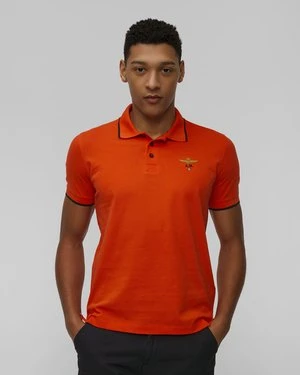 Pomarańczowe polo męskie Aeronautica Militare